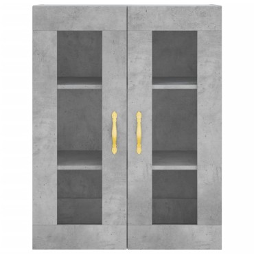 vidaXL Ντουλάπι Γκρι Σκυροδέματος 69,5x34x180cm Επεξεργασμένο Ξύλο 1 τεμ.
