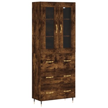 vidaXL Ντουλάπι Καπνιστή Δρυς 69,5x34x180cm από Επεξεργασμένο Ξύλο 1 τεμ.