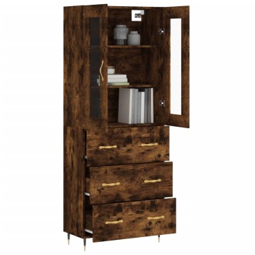 vidaXL Ντουλάπι Καπνιστή Δρυς 69,5x34x180cm από Επεξεργασμένο Ξύλο 1 τεμ.