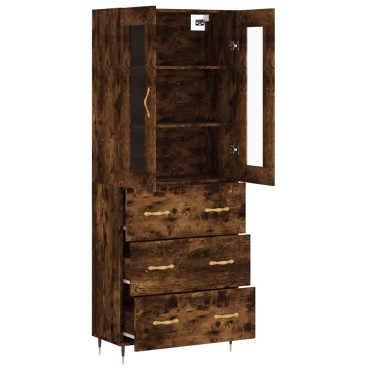 vidaXL Ντουλάπι Καπνιστή Δρυς 69,5x34x180cm από Επεξεργασμένο Ξύλο 1 τεμ.