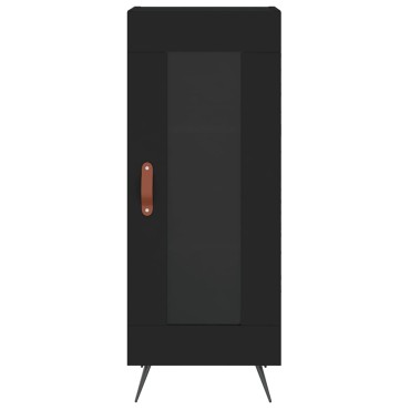 vidaXL Ντουλάπι Μαύρο 34,5x34x180cm από Επεξεργασμένο Ξύλο 1 τεμ.