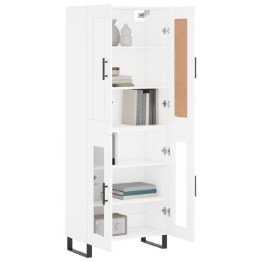 vidaXL Ντουλάπι Λευκό 69,5x34x180cm από Επεξεργασμένο Ξύλο 1 τεμ.