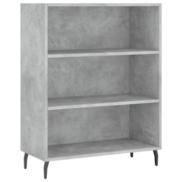 vidaXL Ντουλάπι Γκρι Σκυροδέματος 69,5x34x180cm Επεξεργασμένο Ξύλο 1 τεμ.