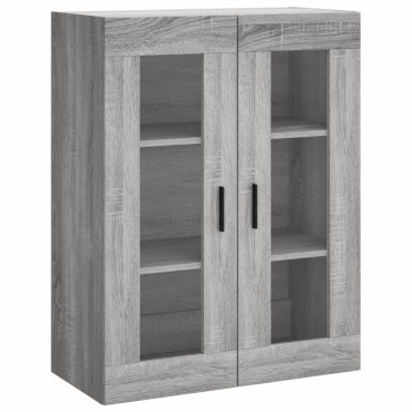 vidaXL Ντουλάπι Γκρι Sonoma 69,5x34x180cm Επεξεργασμένο Ξύλο 1 τεμ.