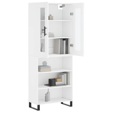 vidaXL Ντουλάπι Λευκό 69,5x34x180cm από Επεξεργασμένο Ξύλο 1 τεμ.