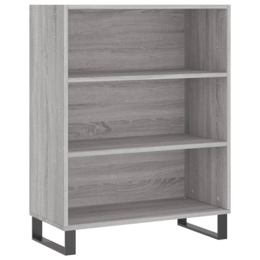 vidaXL Ντουλάπι Γκρι Sonoma 69,5x34x180cm Επεξεργασμένο Ξύλο 1 τεμ.