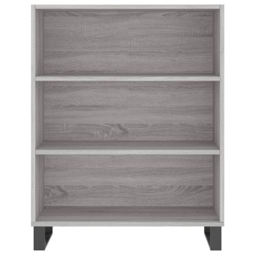 vidaXL Ντουλάπι Γκρι Sonoma 69,5x34x180cm Επεξεργασμένο Ξύλο 1 τεμ.