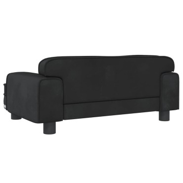 vidaXL Κρεβάτι Σκύλου Μαύρο 70 x 45 x 30 εκ. Βελούδινο