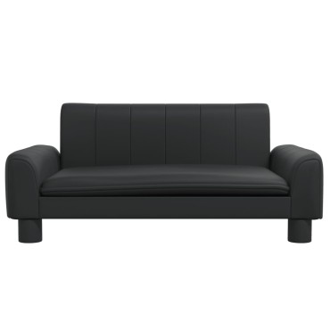 vidaXL Κρεβάτι Σκύλου Μαύρο 70 x 45 x 30 εκ. από Συνθετικό Δέρμα
