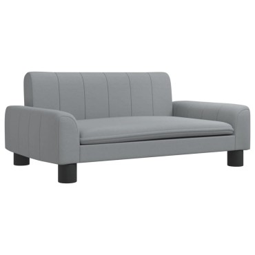 vidaXL Κρεβάτι Σκύλου Ανοιχτό Γκρι 70 x 45 x 30 εκ. Υφασμάτινο