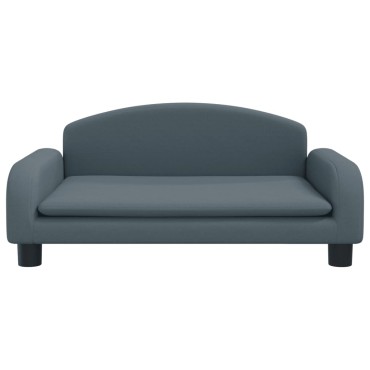 vidaXL Καναπές Παιδικός Σκούρο Γκρι 70x45x30cm από Ύφασμα 1 τεμ.