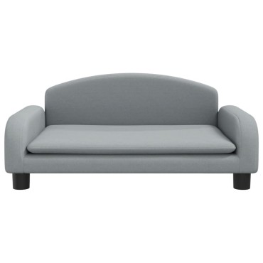 vidaXL Καναπές Παιδικός Ανοιχτό Γκρι 70x45x30cm από Ύφασμα 1 τεμ.