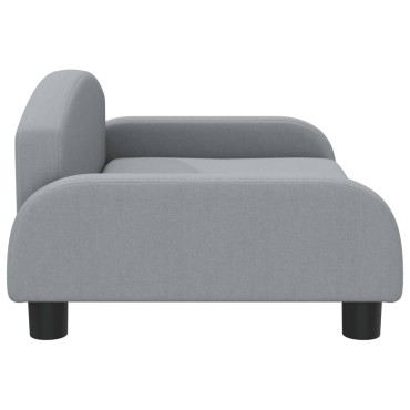 vidaXL Καναπές Παιδικός Ανοιχτό Γκρι 70x45x30cm από Ύφασμα 1 τεμ.