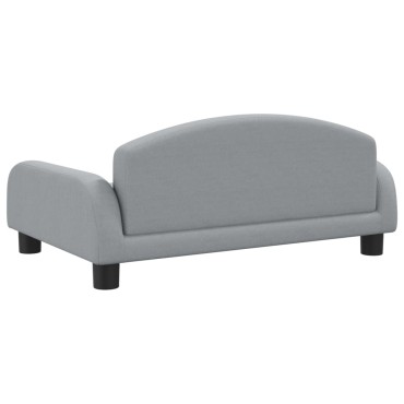 vidaXL Καναπές Παιδικός Ανοιχτό Γκρι 70x45x30cm από Ύφασμα 1 τεμ.