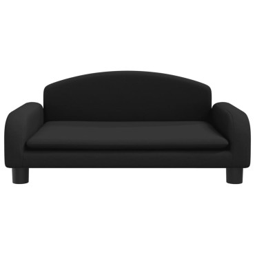 vidaXL Καναπές Παιδικός Μαύρο 70x45x30cm από Ύφασμα 1 τεμ.