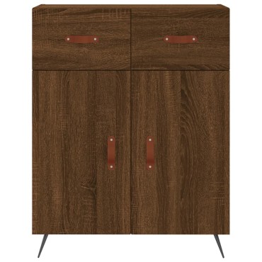vidaXL Ντουλάπι Καφέ Δρυς 69,5x34x180cm από Επεξεργασμένο Ξύλο 1 τεμ.