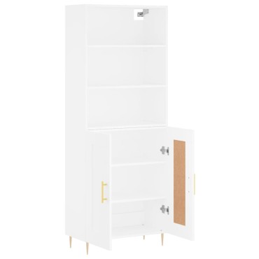 vidaXL Ντουλάπι Λευκό 69,5x34x180cm από Επεξεργασμένο Ξύλο 1 τεμ.