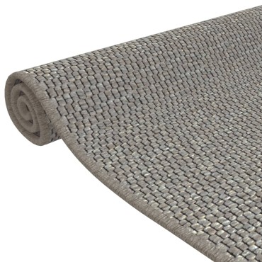 vidaXL Χαλί Διάδρομος Εμφάνιση Σιζάλ Ασημί 50x150cm