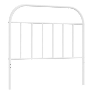 vidaXL Κεφαλάρι Λευκό Μεταλλικό 105x3x100cm 1 τεμ.