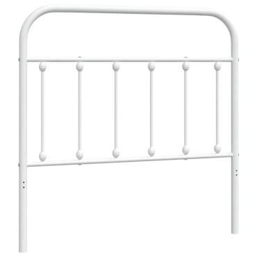 vidaXL Κεφαλάρι Λευκό Μεταλλικό 105x3x100cm 1 τεμ.