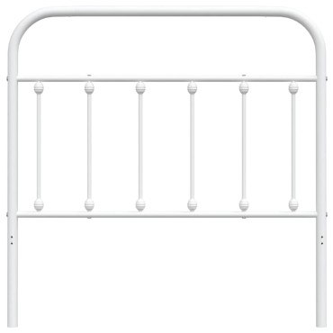 vidaXL Κεφαλάρι Λευκό Μεταλλικό 105x3x100cm 1 τεμ.