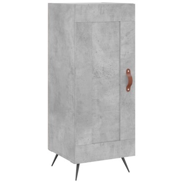 vidaXL Ντουλάπι Γκρι Σκυροδέματος 34,5x34x180cm Επεξεργασμένο Ξύλο 1 τεμ.