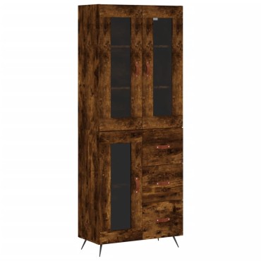vidaXL Ντουλάπι Καπνιστή Δρυς 69,5x34x180cm από Επεξεργασμένο Ξύλο 1 τεμ.