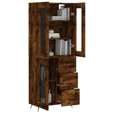 vidaXL Ντουλάπι Καπνιστή Δρυς 69,5x34x180cm από Επεξεργασμένο Ξύλο 1 τεμ.