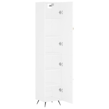 vidaXL Ντουλάπι Λευκό 34,5x34x180cm από Επεξεργασμένο Ξύλο 1 τεμ.