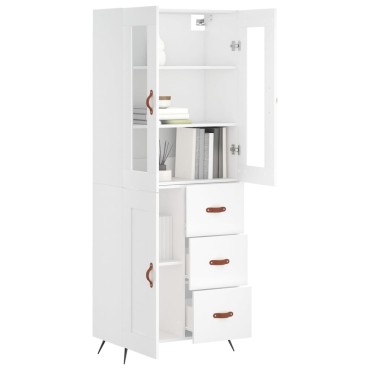 vidaXL Ντουλάπι Λευκό 69,5x34x180cm από Επεξεργασμένο Ξύλο 1 τεμ.