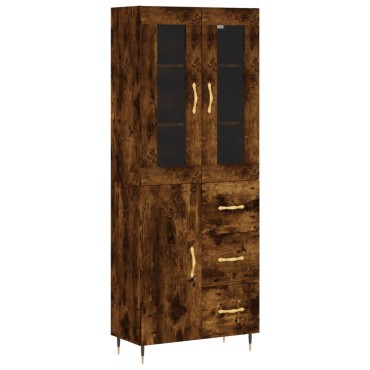 vidaXL Ντουλάπι Καπνιστή Δρυς 69,5x34x180cm από Επεξεργασμένο Ξύλο 1 τεμ.