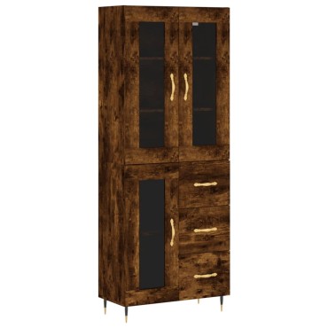 vidaXL Ντουλάπι Καπνιστή Δρυς 69,5x34x180cm από Επεξεργασμένο Ξύλο 1 τεμ.