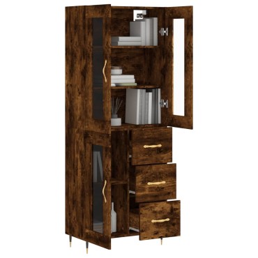 vidaXL Ντουλάπι Καπνιστή Δρυς 69,5x34x180cm από Επεξεργασμένο Ξύλο 1 τεμ.