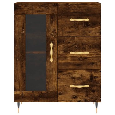 vidaXL Ντουλάπι Καπνιστή Δρυς 69,5x34x180cm από Επεξεργασμένο Ξύλο 1 τεμ.