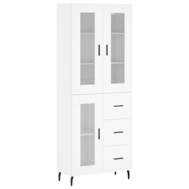 vidaXL Ντουλάπι Λευκό 69,5x34x180cm από Επεξεργασμένο Ξύλο 1 τεμ.
