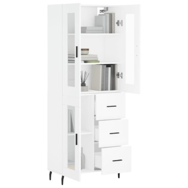 vidaXL Ντουλάπι Λευκό 69,5x34x180cm από Επεξεργασμένο Ξύλο 1 τεμ.