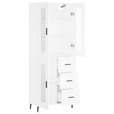 vidaXL Ντουλάπι Λευκό 69,5x34x180cm από Επεξεργασμένο Ξύλο 1 τεμ.