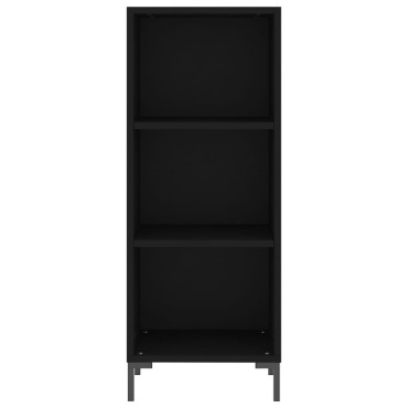 vidaXL Ντουλάπι Μαύρο 34,5x34x180cm από Επεξεργασμένο Ξύλο 1 τεμ.