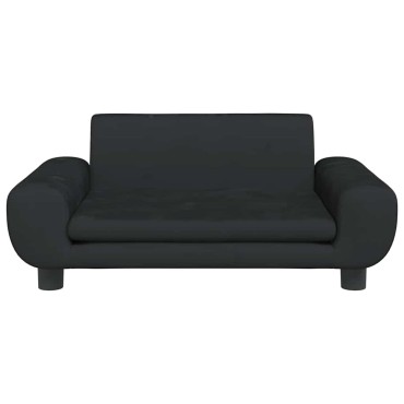 vidaXL Κρεβάτι Σκύλου Μαύρο 70 x 45 x 33 εκ. Βελούδινο