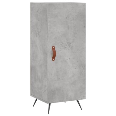 vidaXL Ντουλάπι Γκρι Σκυροδέματος 34,5x34x180cm Επεξεργασμένο Ξύλο 1 τεμ.