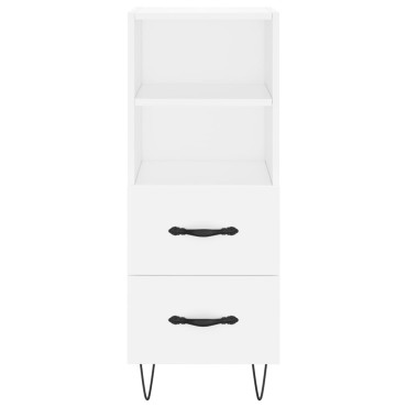 vidaXL Ντουλάπι Λευκό 34,5x34x180cm από Επεξεργασμένο Ξύλο 1 τεμ.