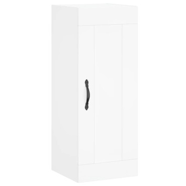 vidaXL Ντουλάπι Λευκό 34,5x34x180cm από Επεξεργασμένο Ξύλο 1 τεμ.