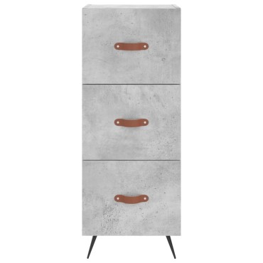 vidaXL Ντουλάπι Γκρι Σκυροδέματος 34,5x34x180cm Επεξεργασμένο Ξύλο 1 τεμ.