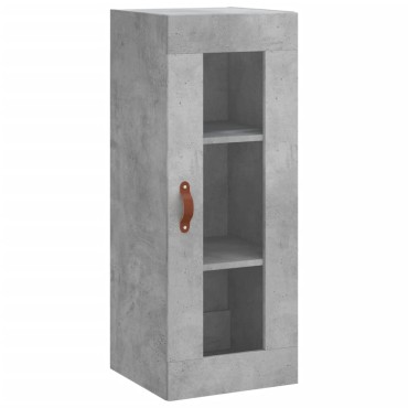 vidaXL Ντουλάπι Γκρι Σκυροδέματος 34,5x34x180cm Επεξεργασμένο Ξύλο 1 τεμ.