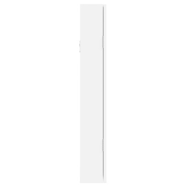 vidaXL Έπιπλο Κοσμημάτων με Καθρέφτη/LED Φώτα Επιτοίχιο Λευκό