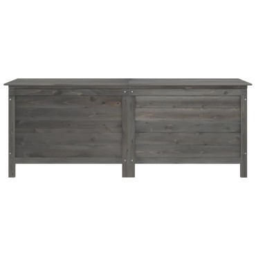 vidaXL Μπαούλο Αποθ. Κήπου Ανθρακί 150x50x56,5cm Μασίφ Ξύλο Ελάτης 1 τεμ.