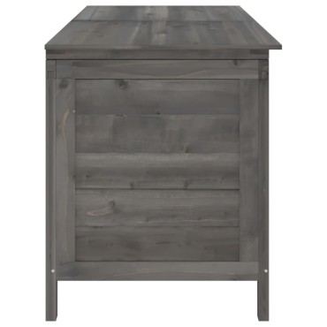 vidaXL Μπαούλο Αποθ. Κήπου Ανθρακί 150x50x56,5cm Μασίφ Ξύλο Ελάτης 1 τεμ.