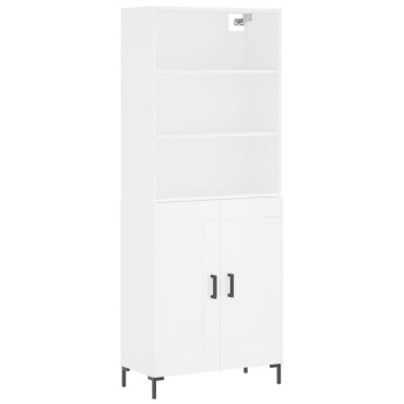 vidaXL Ντουλάπι Λευκό 69,5x34x180cm από Επεξεργασμένο Ξύλο 1 τεμ.
