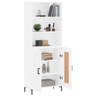 vidaXL Ντουλάπι Λευκό 69,5x34x180cm από Επεξεργασμένο Ξύλο 1 τεμ.