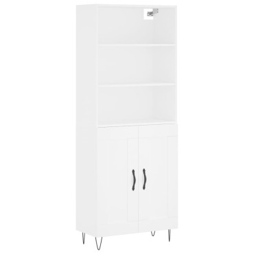 vidaXL Ντουλάπι Λευκό 69,5x34x180cm από Επεξεργασμένο Ξύλο 1 τεμ.